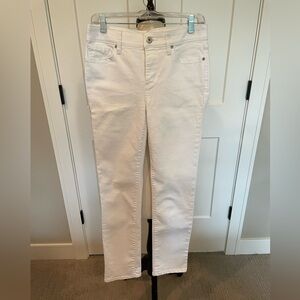 Women’s White Denim Straight Jeans